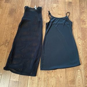 Mesh dress with dress liner